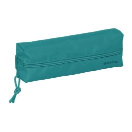 Bolso Escolar Portatodo Safta Rectangular Con Goma Elastica 22 cm Azul