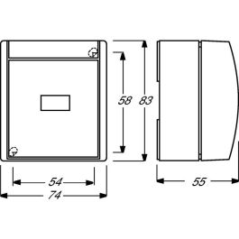 BUSCH-JAEGER 2621W-54 Wipptaster (Schließer) ocean IP44 alpinweiß Interruptor de Luz On/Off Blanco 250V 10A
