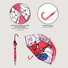 Cerdá Paraguas Manual Burbuja Spiderman Infantil Rojo 100% POE para Niños 2-8 Años