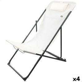 Tumbona reclinable Aktive Blanco 53 x 87 x 78 cm (4 Unidades) Precio: 97.88999946. SKU: B1HPYS773C