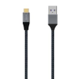 AISENS - CABLE USB 3.1 GEN2 ALUMINIO 10GBPS 3A, TIPO USB-C/M-A/M, GRIS, 1.0M