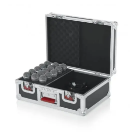 GATOR Flightcase para 15 Micrófonos 53.3 x 40 x 30.5 cm