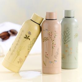 Day Termo Botella 500 Ml Arena Natural, Verde Musgo, Amarillo Arena Altura 22,5 cm