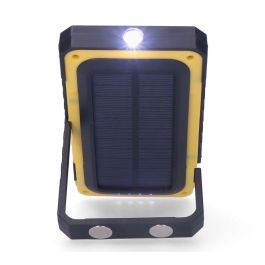 Linterna led solar recargable con gancho e imán cob 10w 750lm