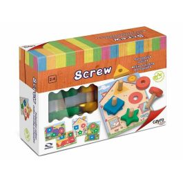 Cayro Juego Screw de Madera y Cartón para 1 Jugador, Edad 2+ años, Multilingüe Cayro Juego Screw de Madera y Cartón para 1 Jugador, Edad 2+ años, Multilingüe