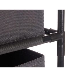 Kipit Estantería de Metal con 3 Cajones de Tela TNT Gris - Medidas: 34.5 cm Ancho, 34.5 cm Fondo, 100 cm Alto (6 Unidades) Kipit Estantería de Metal con 3 Cajones de Tela TNT Gris - Medidas: 34.5 cm Ancho, 34.5 cm Fondo, 100 cm Alto (6 Unidades)