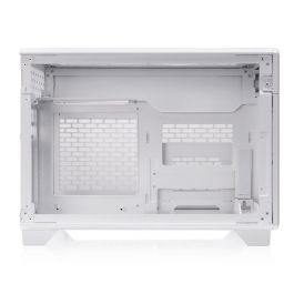 Thermaltake TR100 Mini Torre Blanca, Caja de PC compacta, compatible con fuentes SFX/SFX-L, soporta radiadores 120/140/240/280mm y discos 2.5"
