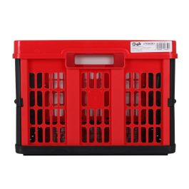 Voila Caja Plegable 45L con Dimensiones 53x37x27 cm en Rojo y Negro (10 Unidades)