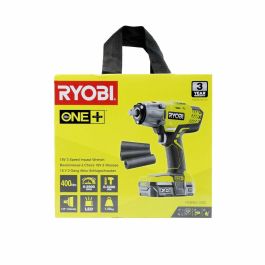 Ryobi Llave de Impacto Inalámbrica 18V 400 Nm con Batería Litio 2.0Ah, Cargador Rápido y 3 Enchufes (17/19/21mm)