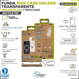 Muvit Funda Recycletek Magsafe para iPhone 15 - Material Reciclado y Reciclable