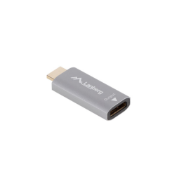 Lanberg Adaptador HDMI a DisplayPort 4K UHD 144Hz Macho a Hembra Chapado en Oro para Monitores y TV