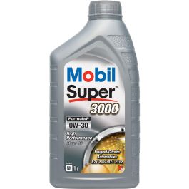 Mobil S3000 Aceite de Motor Sintético 0W30 Fórmula-P 1 Litro - Para Diésel y Gasolina, prolonga vida útil y protege sistemas de reducción de emisiones