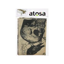 Camino de Mesa de Halloween Naranja y Negro 180x35 cm - Decoración Temática Festiva