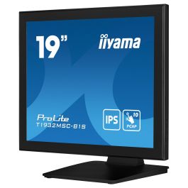 Iiyama ProLite T1932MSC-B1S Monitor táctil multitáctil 19" IPS 5:4 (1280x1024) 14 ms, Full HD, Negro, con puertos HDMI, DisplayPort, VGA y altavoces