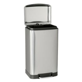 Kitchen Move GREENWICH Cubo de basura de cocina rectangular con pedal 40L, acero inoxidable cepillado, incluye cubo interior Kitchen Move GREENWICH Cubo de basura de cocina rectangular con pedal 40L, acero inoxidable cepillado, incluye cubo interior