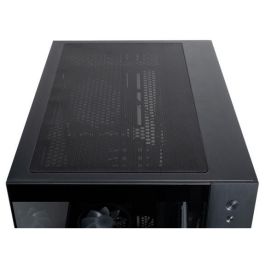 Chieftec Midi Visio GM-30B-TG-OP Caja de PC Negra con Panel de Vidrio Templado para Gaming ATX Micro ATX