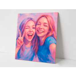 Liderpapel Bastidor 1F Lienzo Algodón 100% Grapado Trasero 15x15 cm 280g/m2 Certificado FSC