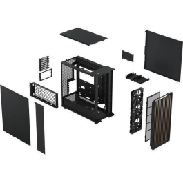Fractal Design North XL Charcoal Black FD-C-NOR1X-01 E-ATX Caja PC Diseño Elegante Madera y Aleación