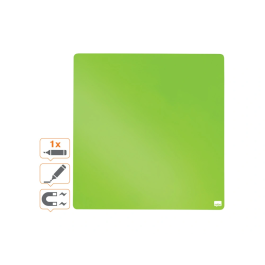 Nobo Pizarra Magnética Blanca 36x36 cm Negro para Hogar