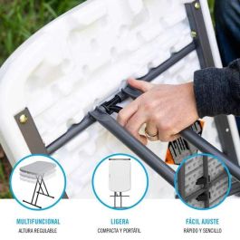 Lifetime Mesa Auxiliar Plegable Regulable 3 Posiciones 66x46xh61/71 cm