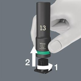 Wera 05004841001 8790 C Impaktor Deep Set 1 Juego de llaves de impacto 11 piezas 1/2" Métrico Negro (13-27 mm)