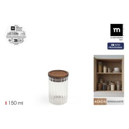 Inde Tarro de Vidrio con Tapa de Acacia Rojo, 150 ml, Capacidad 150 ml, 6.2 x 6.2 x 9 cm (24 Unidades) Precio: 46.0889. SKU: B13ZZB9VT2