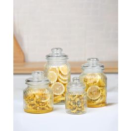 La Mediterranea Tarro de Vidrio Cuisine 11 cm x 15 cm (12 Unidades)