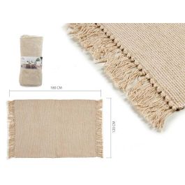 Alfombra de algodón natural 120x180 cm beige - Giftdecor (6 Unidades) Precio: 82.69000003. SKU: S3607891