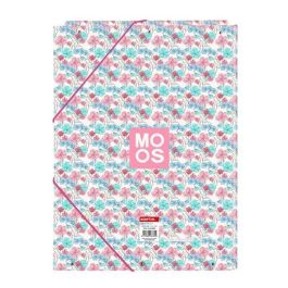 Safta Carpeta Folio 3 Solapas Moos Flores 26x33,5x2,5 cm