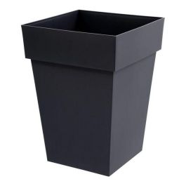 EDA Maceta toscana cuadrada Polipropileno, Resistente heladas y UV, Exterior Interior - 39x39x53 cm 51 L - Gris antracita Precio: 40.49999954. SKU: S7149140