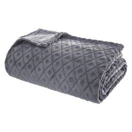 Atmosphera Manta de Invierno 'Winter Rhombus' Gris 230x180cm Poliéster Extra Cálida 1kg