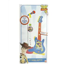 Guitarra y microfono de pie toy story con amplificador (altura regulable)