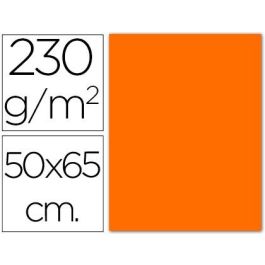 Cartulina Fluorescente Naranja 50x65 cm 230 gr 10 unidades