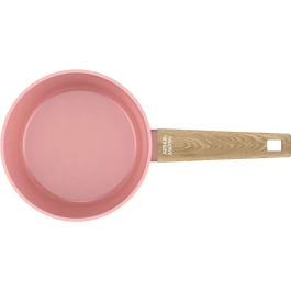 Arthur Martin Juego 3 Cacerolas AM0702 Rosa Revestimiento Cerámico Aptas Inducción Ø 16-18-20 cm