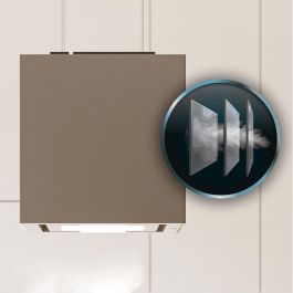 Cecotec Campana isla Bolero Flux CCT 448000 vidrio gris A++ 800m³/h táctil