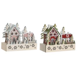 Adorno Navideño DKD Home Decor Rojo Rosa 21 x 9,5 x 19 cm (2 Unidades) Precio: 43.88999967. SKU: B138N9KFVW