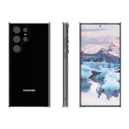 dbramante1928 Greenland Funda Galaxy S23 Ultra Clear - 100% Reciclada, Protección Impactos y Cámara, Carga Inalámbrica