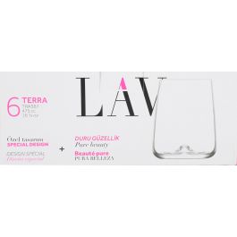 Lav Set 6 Vasos 475 cc Terra - Colección Terra (8 Cajas)