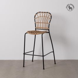 Taburete Natural-Negro Pe-Acero Salón 60 X 61 X 117 cm Precio: 149.9069. SKU: B1JV6NQ384