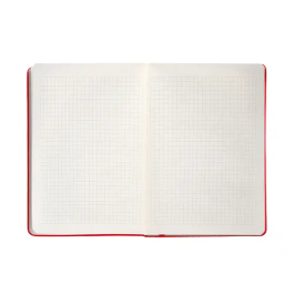 Antartik Cuaderno A4 Tapa Dura Rojo, Hojas Cuadriculadas, 100 Hojas 80gr FSC