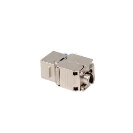 Lanberg Módulo Keystone RJ-45 Cat.6 S/FTP Metálico Toolless Plata
