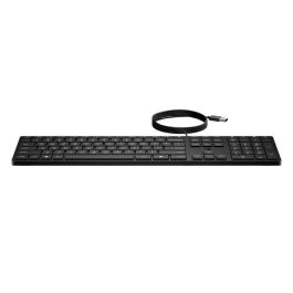 HP 320K Teclado con Cable USB para Escritorio, Comodidad y Fiabilidad Optimizada para Productividad, Distribución Portuguesa