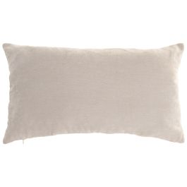 DKD Home Decor Cojin Mediterraneo Crema Chenilla Zipper 10 x 35 x 60 cm (2 Unidades)