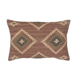 DKD Home Decor Cojín Boho Kilim Lana Yute Poliéster 60 x 40 cm (2 Unidades) Precio: 40.79000024. SKU: B1G4GX494W