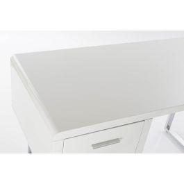 DKD Home Decor Escritorio Moderno Blanco Plateado 120x55x76 cm