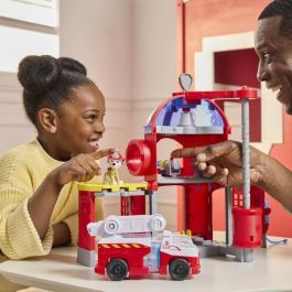 Spin Master Estación de Bomberos Patrulla Canina 6073760 Deluxe con Luces y Sonido