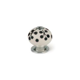 Blister con 4 pomos redondos para mueble fabricado en porcelana acabado flor azul mod. e506 ø40mm rei Precio: 9.68999944. SKU: S7912585
