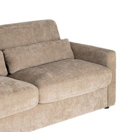 Sofá Cama Taupe Dm-Metal Salón 194 X 104 X 88 cm