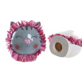 DKD Home Decor Hucha de Resina para Niños, Blanco/Gris, 10 x 13 x 11.5 cm