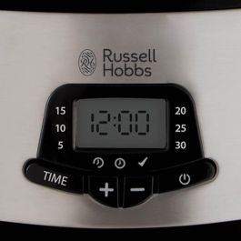 Russell Hobbs 23560-56 Cocedor a Vapor de 3 Pisos Maxicook con Temporizador Digital y Turbo-Impulso